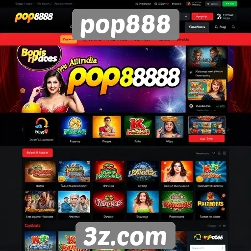 Características de usabilidade do site pop888